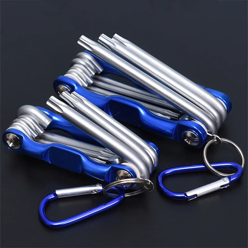 Набор шестигранных ключей комплект плоских с крючком для звездообразный ключ