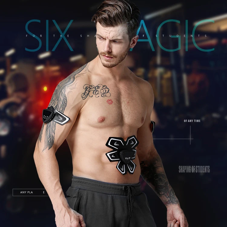 Yafefa умный фитнес тренажер для тренировки брюшной полости электрические Стикеры