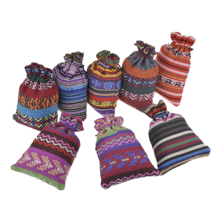 10 шт. в полоску из чистого хлопка ветровые орнаменты сумка для хранения с