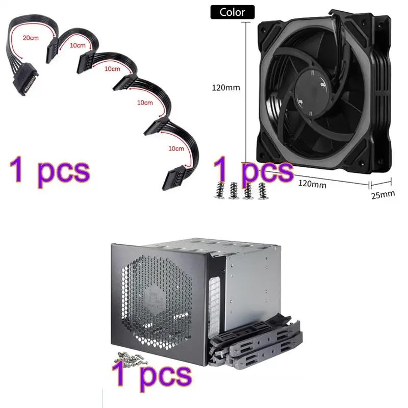 1 шт. 3/4/5 Bay 5 дюймов 3 X Оптический привод отсеки для дюйма SATA SAS HDD клетка кронштейн