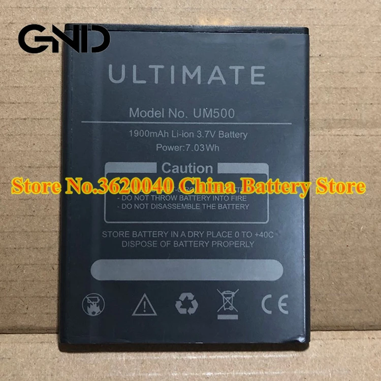 GND 3 7 V 1900 мА/ч 7.03Wh UM500 Замена Батарея для максимального мобильный телефон Внешняя