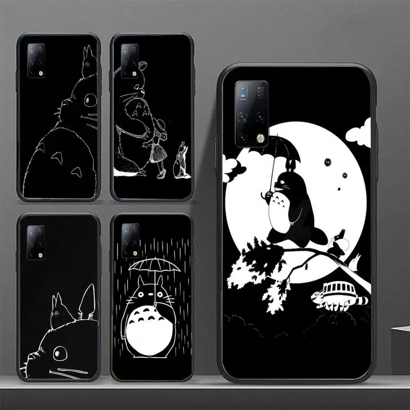 

Studio Ghibli Totoro Phone Case for Huawei p30 p40 p20 lite pro mate 9 10 20 30 40 20X coque Fundas