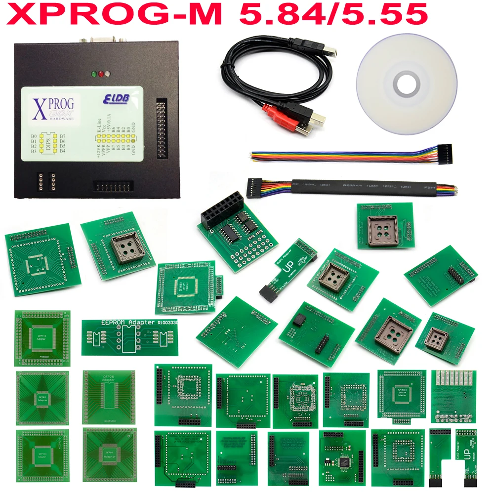 Черная металлическая коробка XPROG V5.55 V5.74 V5.84 лучший интерфейс программирования