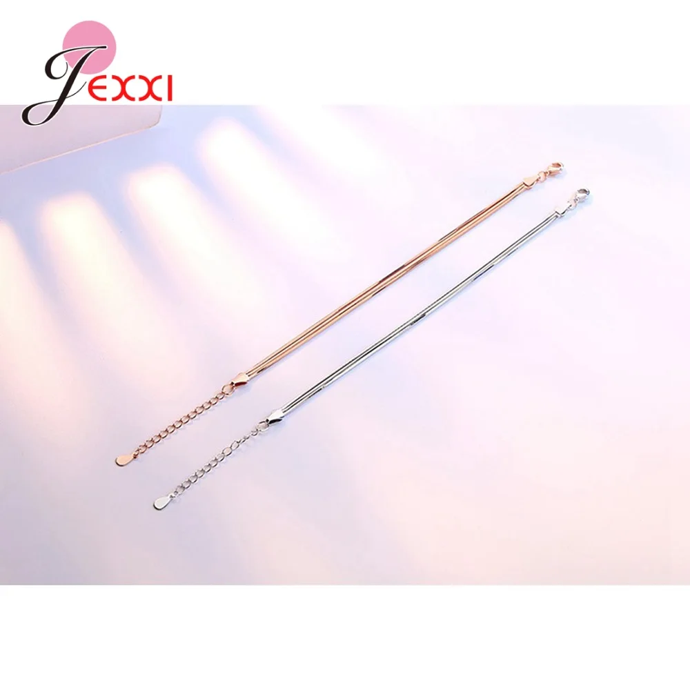 Женский Длинный браслет из серебра 925 пробы с регулируемым размером - купить по