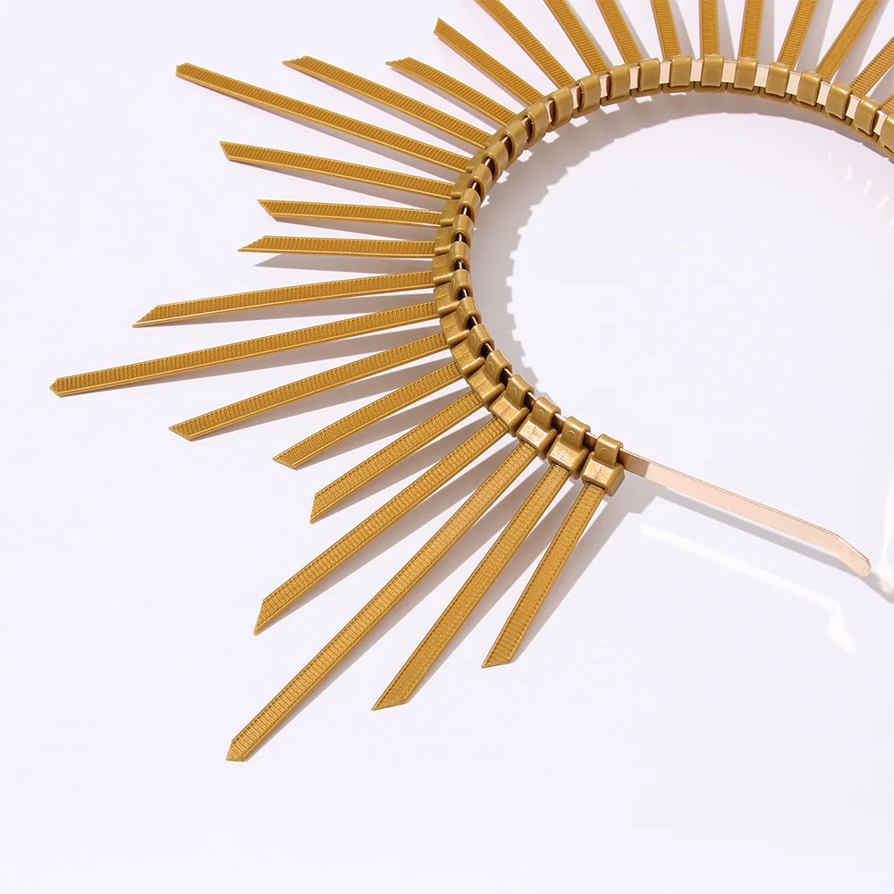 1 шт. Корона головная повязка золотые гало аксессуары для волос богиня свадебный