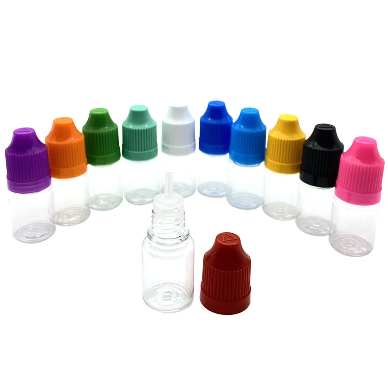 

10pcs PET Clear 5ml Storage Jar Empty Plastic Dropper Bottle with Childproof Cap for Liquid Needle Vial Essential Oil Container