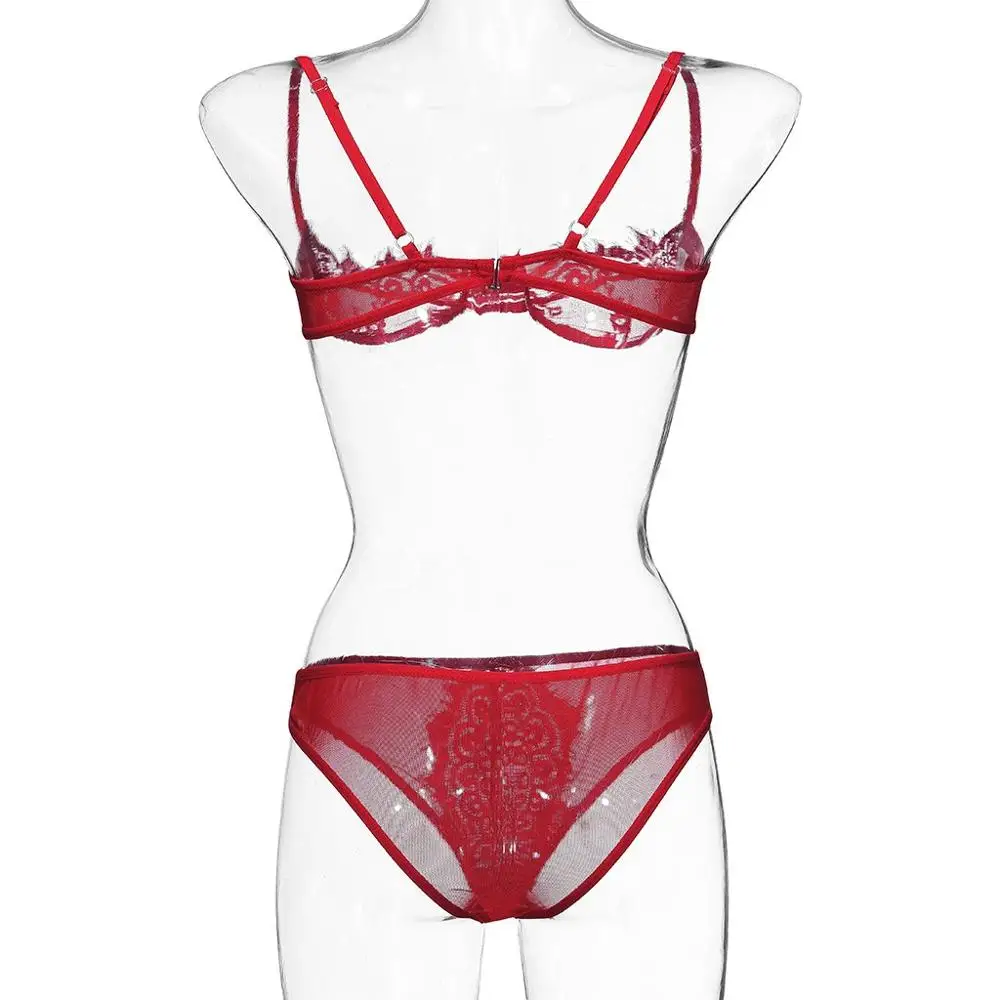 Женское сексуальное нижнее белье однотонный комплект нижнего белья с кружевным