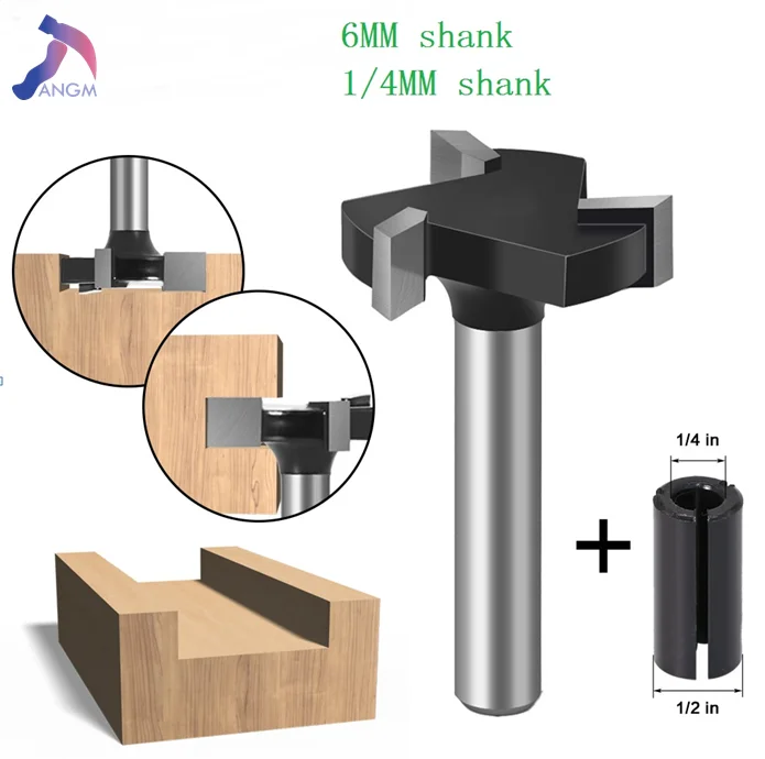 1 шт. Т образный хвостовик с тремя кромками 8 мм Реверсивный выдвижной ящик