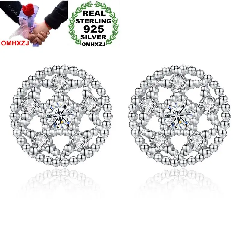 

Серьги-гвоздики женские из серебра 925 пробы с белым лотосом и цирконием