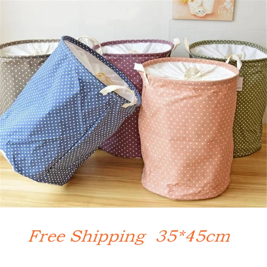 

Симпатичная корзина для игрушек 35*45 см, льняная корзина для белья, складная корзина для хранения грязной одежды