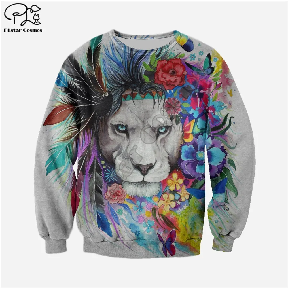 

PLstar Cosmos King Lion Cool 3D Printed New Men's Sweatshirt Zipper Hoodie Casual Fun Jacket Sweater Autumn and Winter Style-3