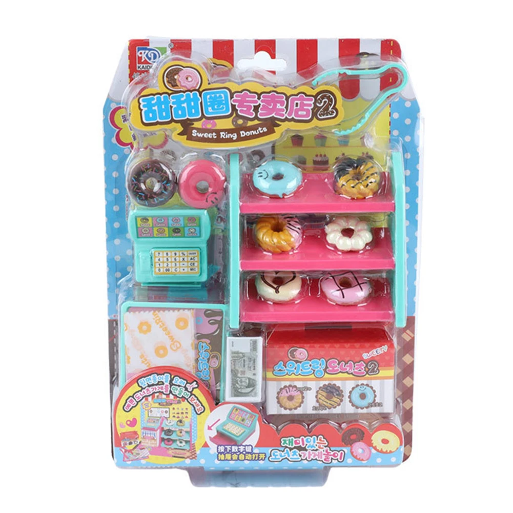 Детские игрушки имитация мини-пончика магазин кассиров модель toytend Play