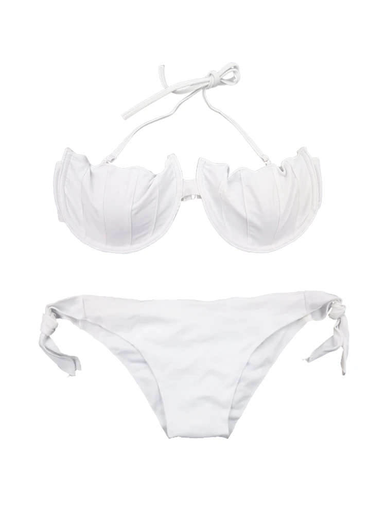 Бикини 2021 комплект бикини Русалка ракушка бандажные купальники женский