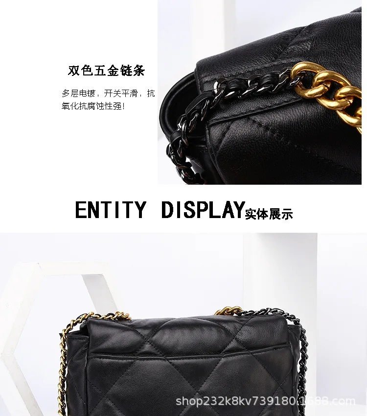 

Luxury Famous Brand leather handbag plating hardware high-quality ladies shoulder bag designer bag