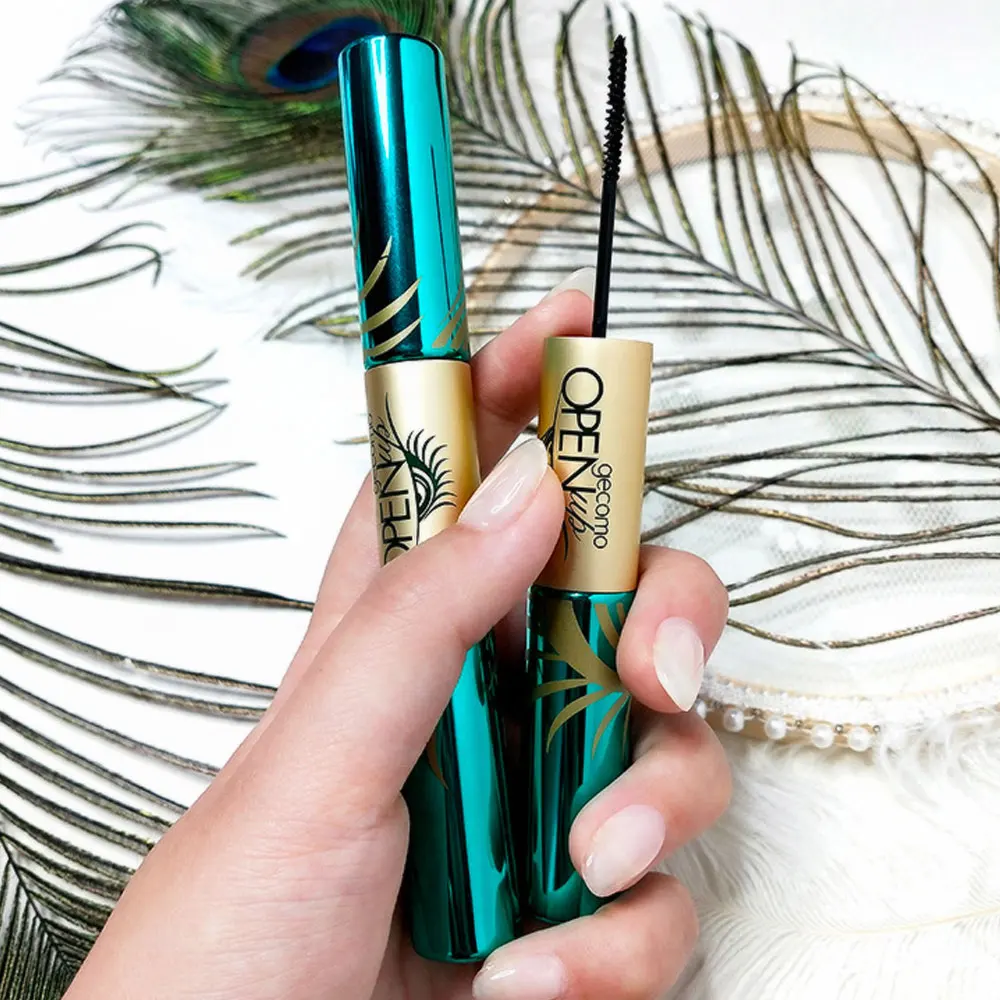 Водостойкая тушь для наращивания ресниц черная густая Удлиняющая косметика