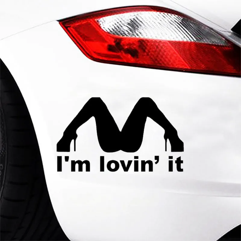 Высокая Автомобильная 3D наклейка для автомобилей ПВХ мне нравится забавная