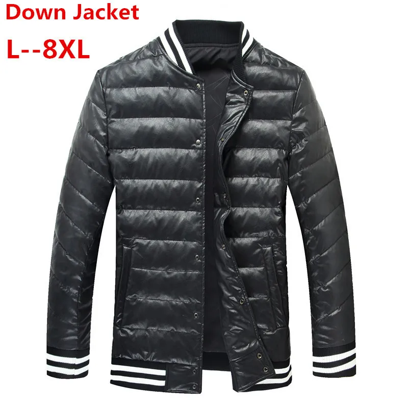 10XL 8XL 6XL White Duck Down Men's Winter Jacket Ultralight Casual Outerwear Snow Warm Fur Collar Brand Coat Parkas | Мужская одежда