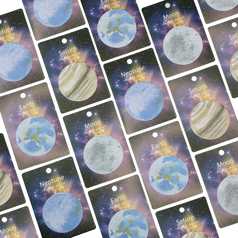 1 шт. 30 листов корейские милые наклейки Lonely Planet Earth Moon Neptune Sedna круглой формы