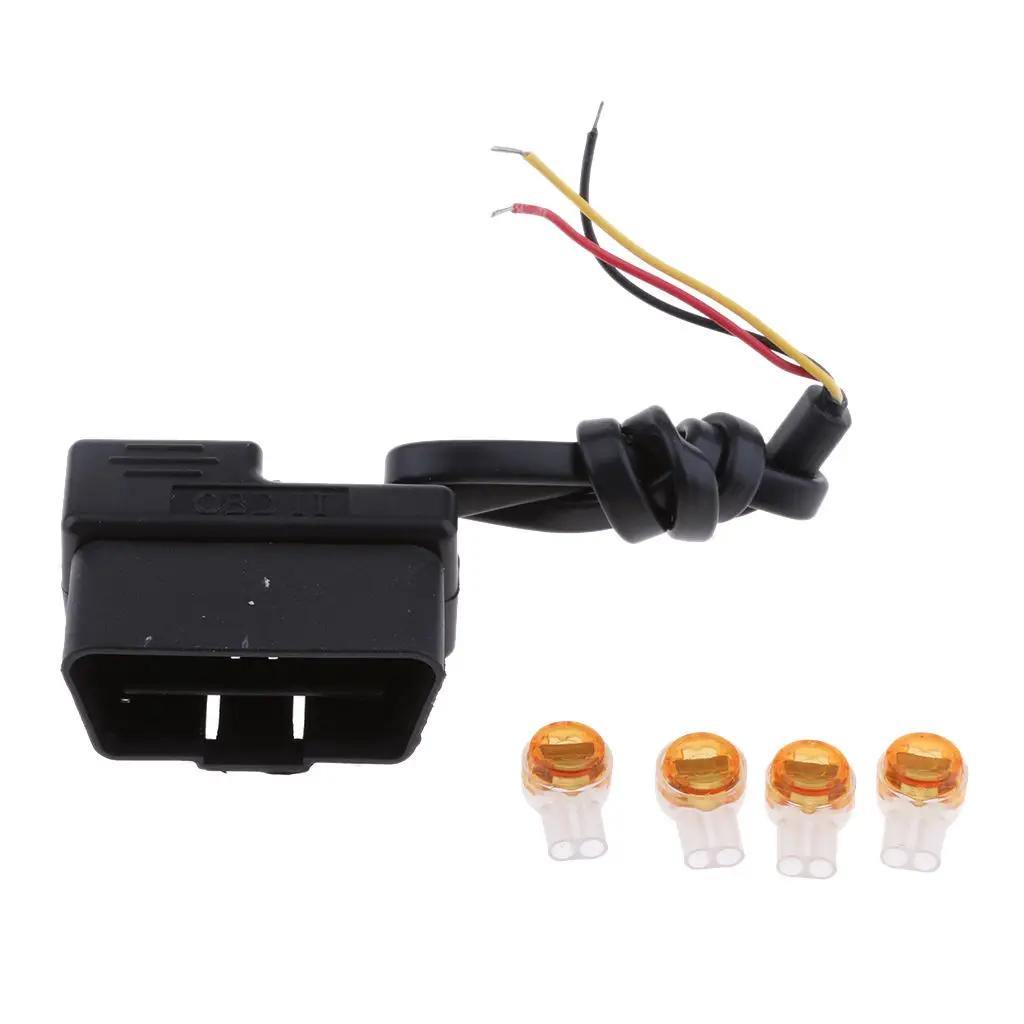 

Portable Car Cam DVR Hardwire Kit 2Pin Adapter Cable 0.4Meter