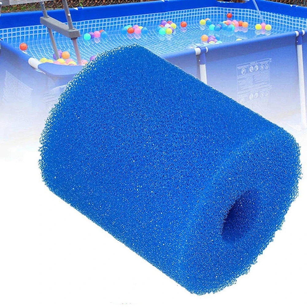 

1PC Swimming Pool Filter Foam Reusable Washable For Intex S1 Type Pool Filter Sponge Cartridge Suitable Bubble Jetted Pure SPA
