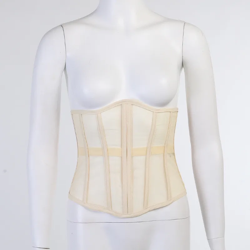 

Muyogrt Tube Mesh Bustier Cropped Top Back Lace Up Club Party Tank Top For Woman See Thought Wrap Top Festival