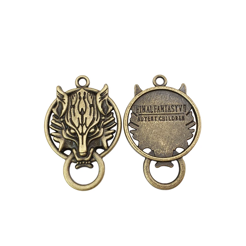 

3pcs DIY retro alloy jewelry accessories antique final phantom wolf head ancient silver ancient bronze wolf head connector