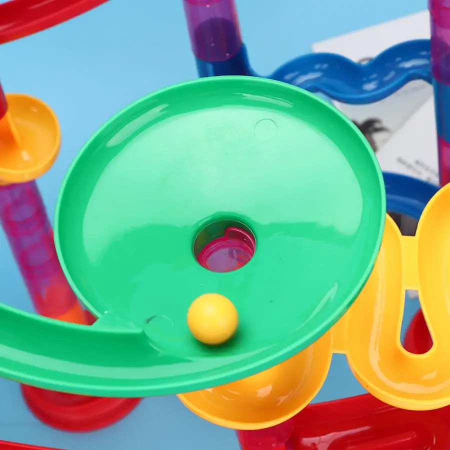 109 шт. DIY строительные блоки мраморные гоночные лабиринты мячи трасса детский