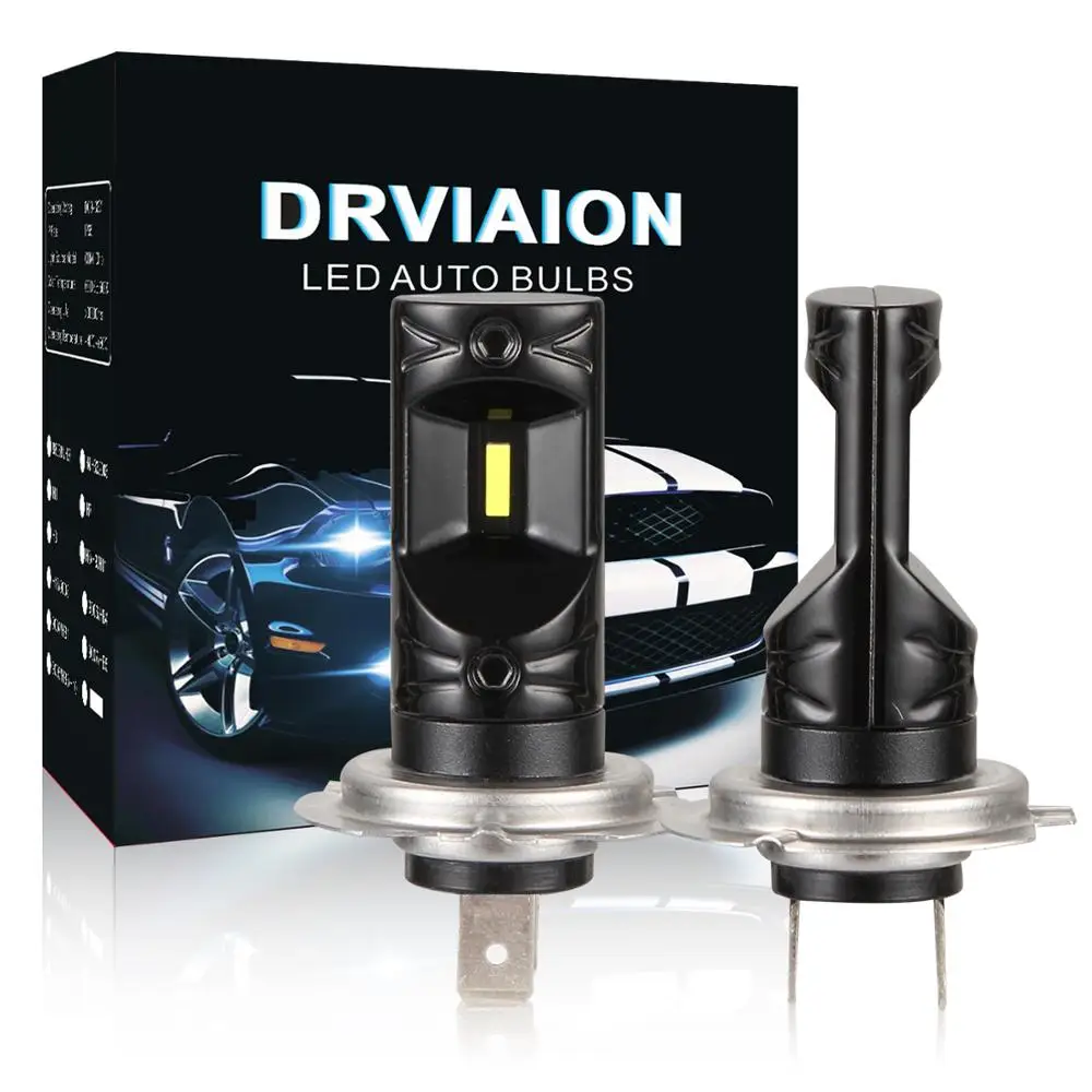 

2 шт., супер яркие светодиодные лампы 9005, 9006, H1, H11, H4, H7, H8, H9, 880, 881, 5202, H27W, 6500K, белые Автомобильные противотуманные фары