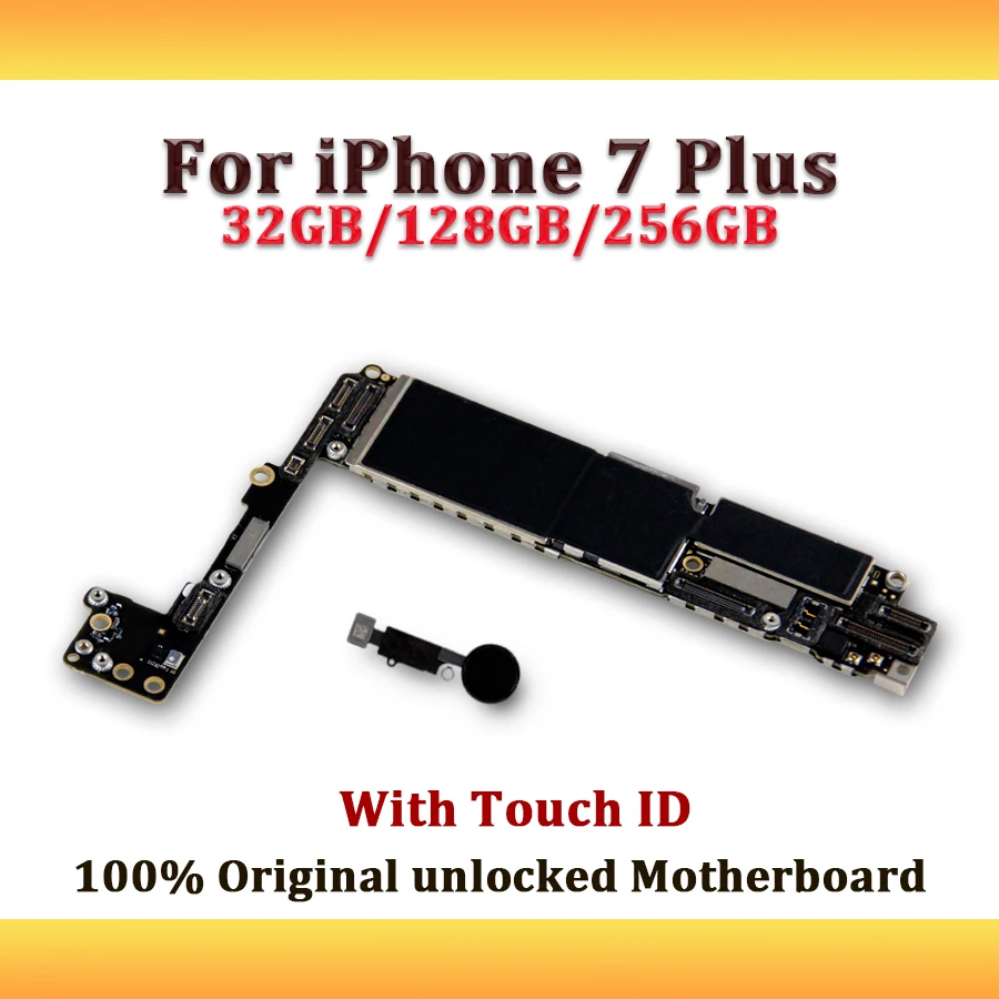 Icloud разблокированный оригинальный для iPhone 7 Plus материнская плата 32 ГБ/128 ГБ/256 ГБ