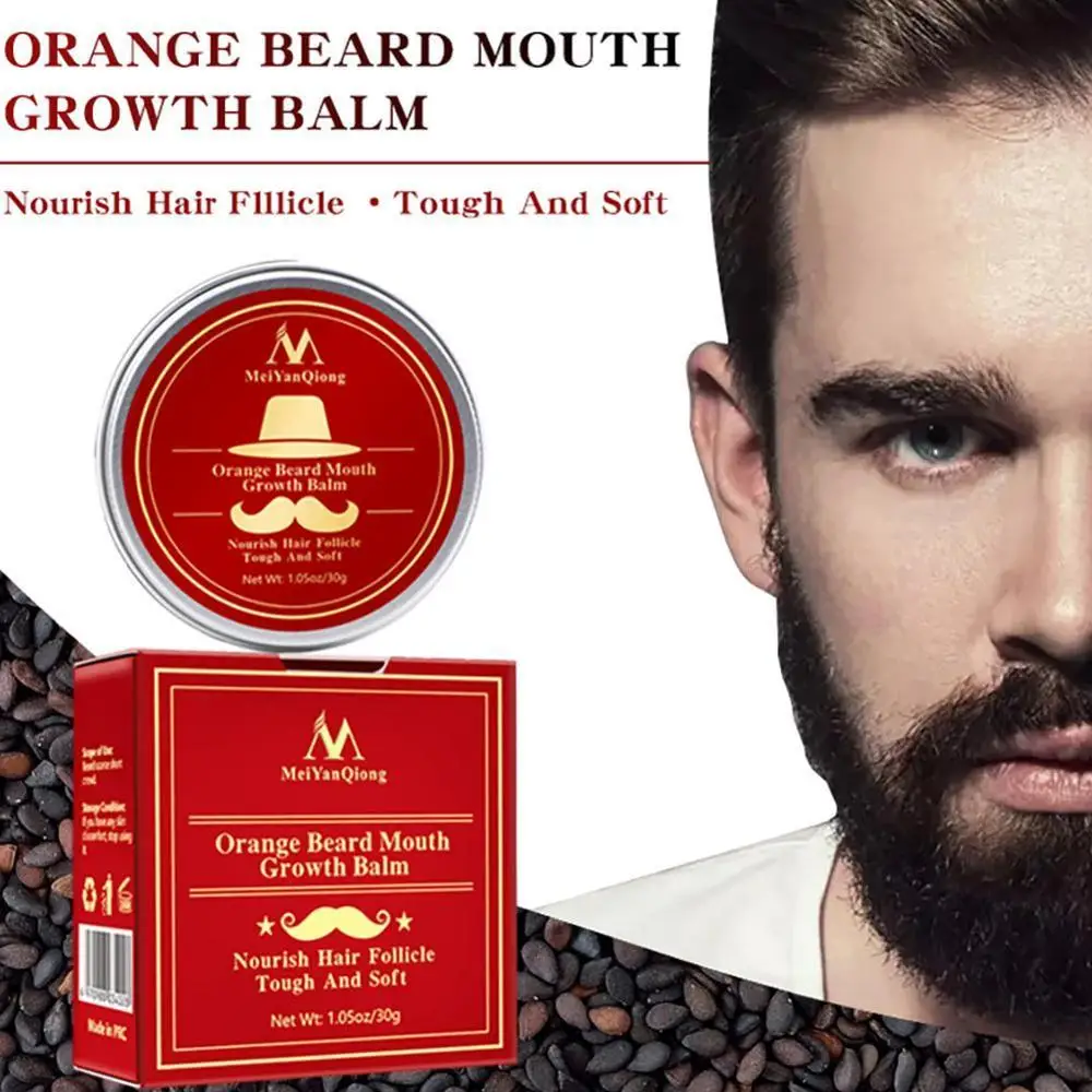 Мужской бальзам для роста усов бороды увлажняющий разглаживающий крем ухода