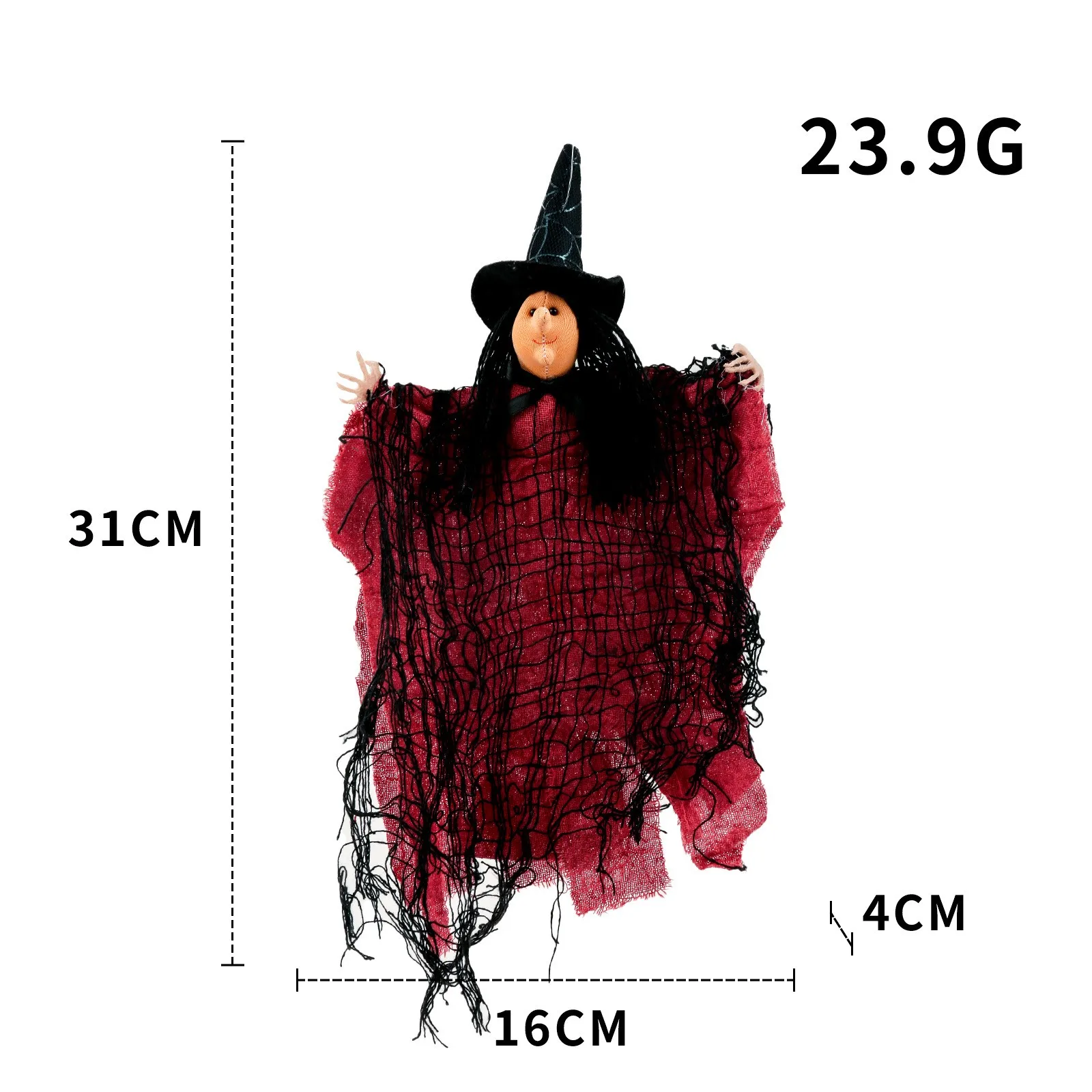 

3pc Hanging Ghost Haunted House Scary Props Halloween Party Horror Atmosphere Decor Props Prank Hanging Ghost Pendant#g3