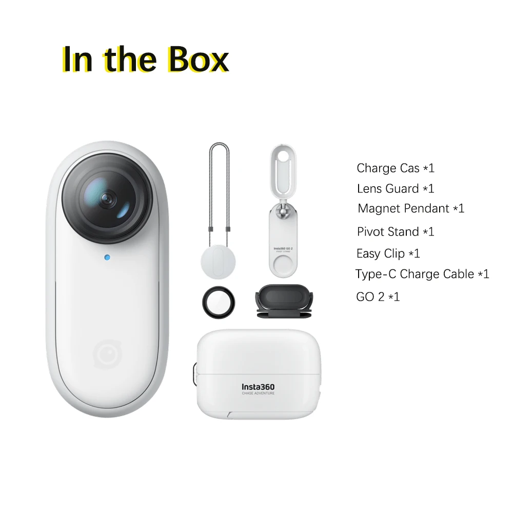 Экшн-камера Insta360 GO 2 Mini для IPhone и Android Go2 самая маленькая переносная мини-камера