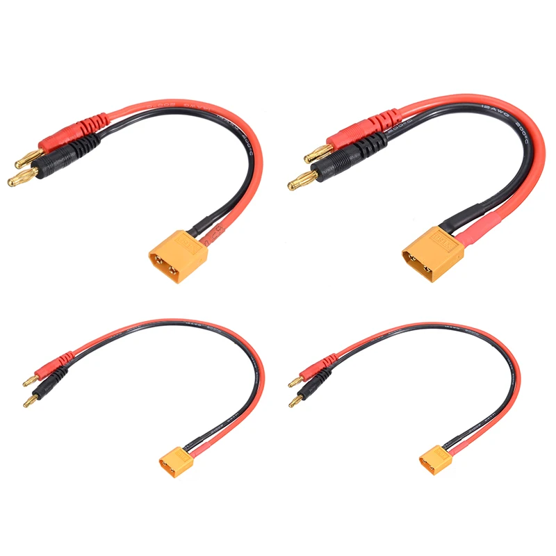 1 шт. XT60 штекер до 4 мм разъемы линия 12AWG/14AWG зарядный кабель 15 см/30 см литиевая батарея баланс зарядки адаптер линия