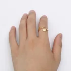 Тенденция персонализированные любящее сердце имя кольцо для женщин с буквенным принтом на заказ обручальное кольцо из нержавеющей стали цвета: золотистый, серебристый Цвет кольца, ювелирное изделие, подарок