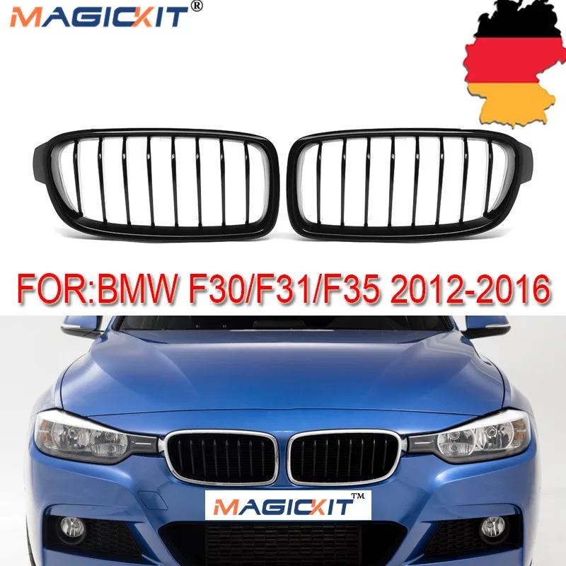 

MagicKit Fit BMW 3-Series F31 F30 2012-2017 Front Kidney Bumper Grille Hood Grill Pair UK
