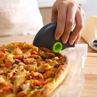 Колесный резак из нержавеющей стали для пиццы с крышкой, рулон рулона для теста, нож для пиццы, инструмент для выпечки