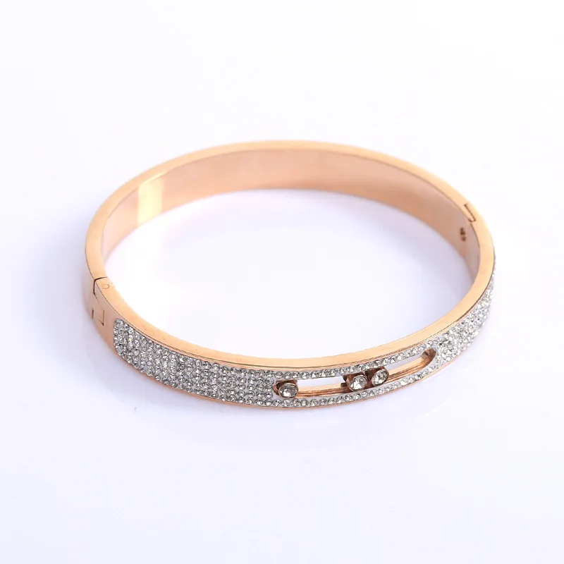 

Wholesale Fine Jewelry luxury argil female titanium steel fashion jewelry accessories bangle bracelet wristband wristlet jewel