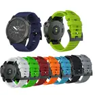 26 мм ремешки для часов замена из силикагеля, мягкий ремешок для смарт-часов Garmin Fenix 6x 6x Pro 3 HR 5x 5X плюс GPS аксессуары для часов