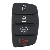 soft silicone key button pad 3 4 buttons auto silicone key fob remote protector car remote key shell for hyundai