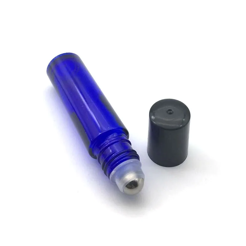 Быстрая доставка образец парфюма бутылочка 10 мл синий ролик пустая стеклянная