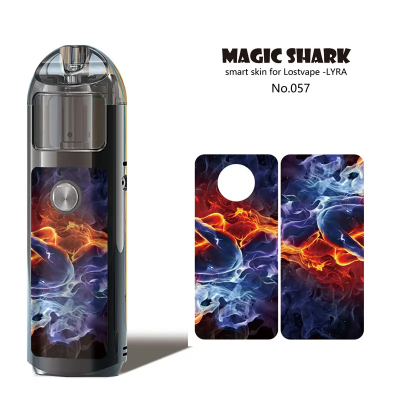 Magic Shark Флаг США Черная пятница череп наклейка с дымом чехол Чехол для Lostvape LYRA Vape