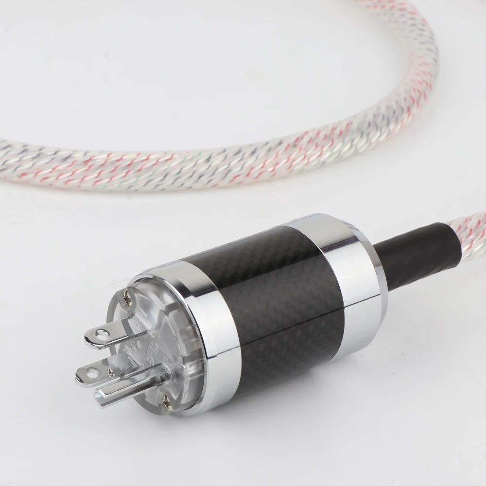YTER Valhalla power line кабель питания Hi-Fi Кабель 7N OFC посеребренный шнур EU с американской