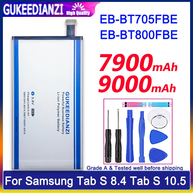 Аккумулятор для планшета EB BT705FBE Samsung GALAXY Tab S 8 4 10 5 SM T700 T705 T800 T801 T805 7900 мАч замена