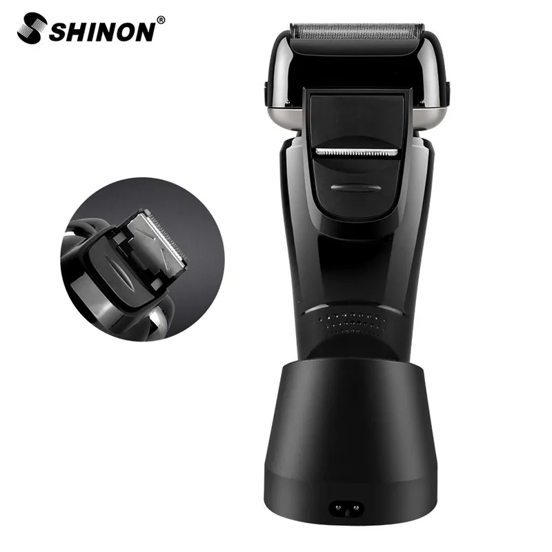 Влажная сухая бритвенная машина перезаряжаемая электробритва портативная