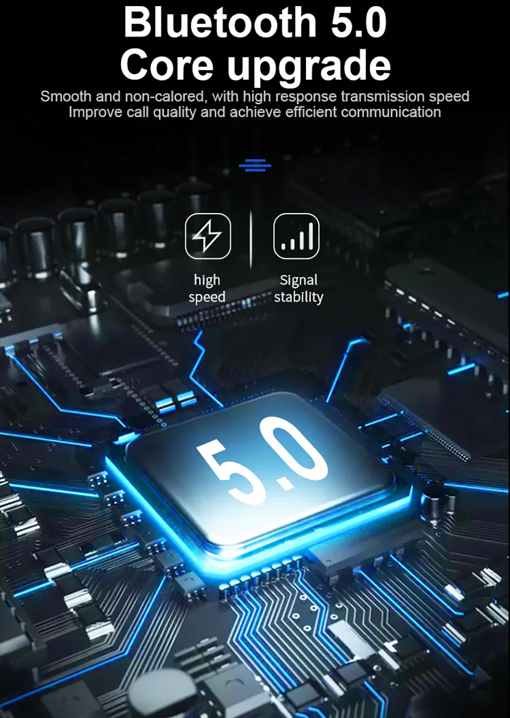 TWS, беспроводные Bluetooth наушники 5,0 дюйма, беспроводная bluetooth гарнитура, наушники, беспроводные стерео наушники с микрофоном, портативные беспроводные наушники