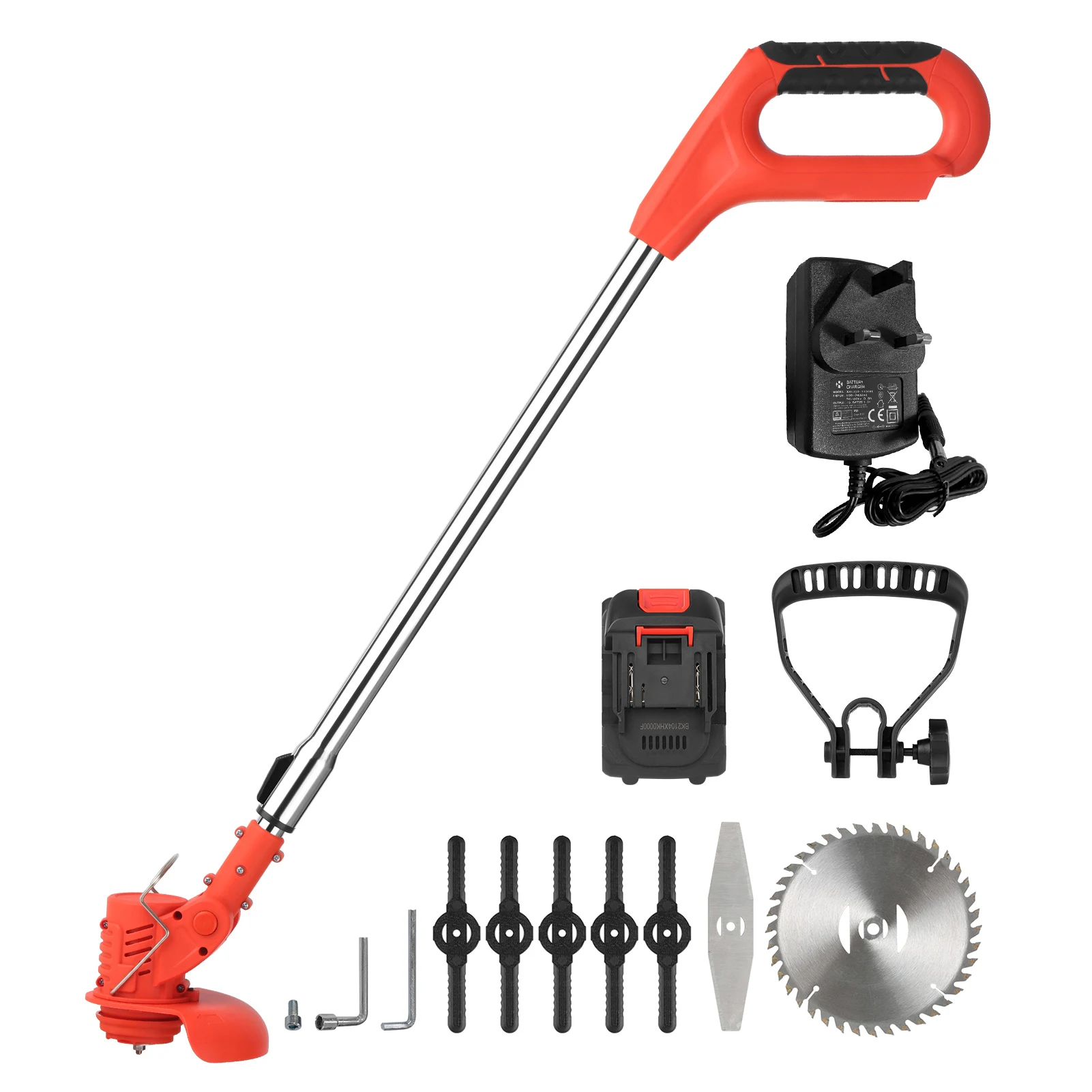 

18V Cordless Rechargeable Grass Trimmer & Edger Electric Lawn Mower Weeder Weeding Machine Grass Cutter for Trimming Gardening
