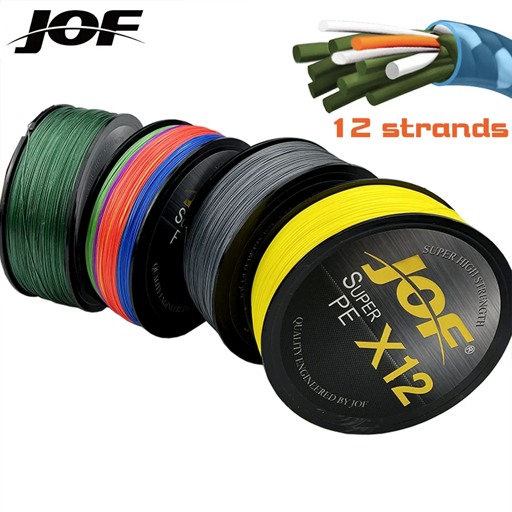 

JOF Fishing Line PE 100 Meters 25-92 Lb Multicolor Suitable for River 0.14mm-0.4 Mm Bracelet Braid Rope