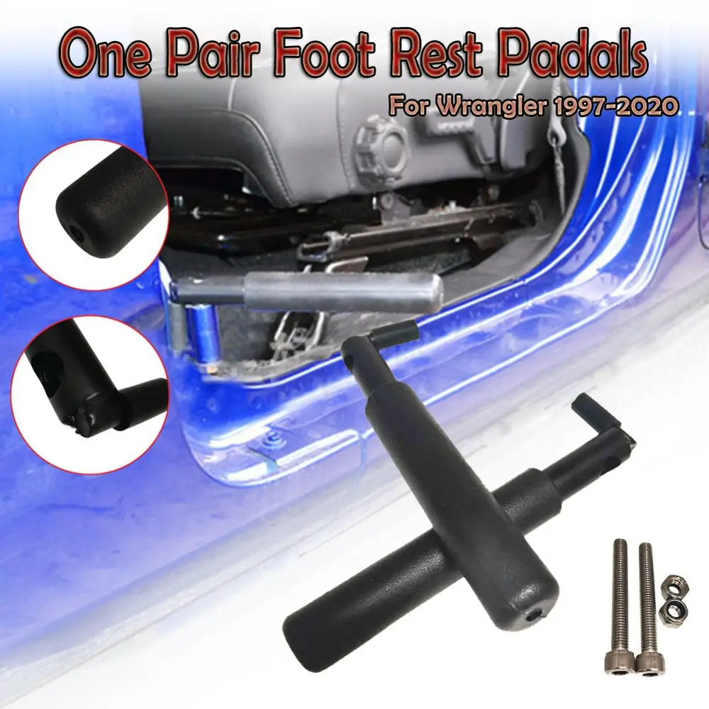 

Одна пара, подставка для ног автомобиля, подножки для ног, педали для 1997-2020 Jeep Wrangler TJ JK JKU JL JLU