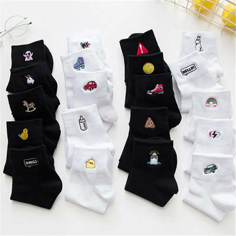 peonfly осенне зимний моды вышивки мультфильм утка собака машину выражение счастлив