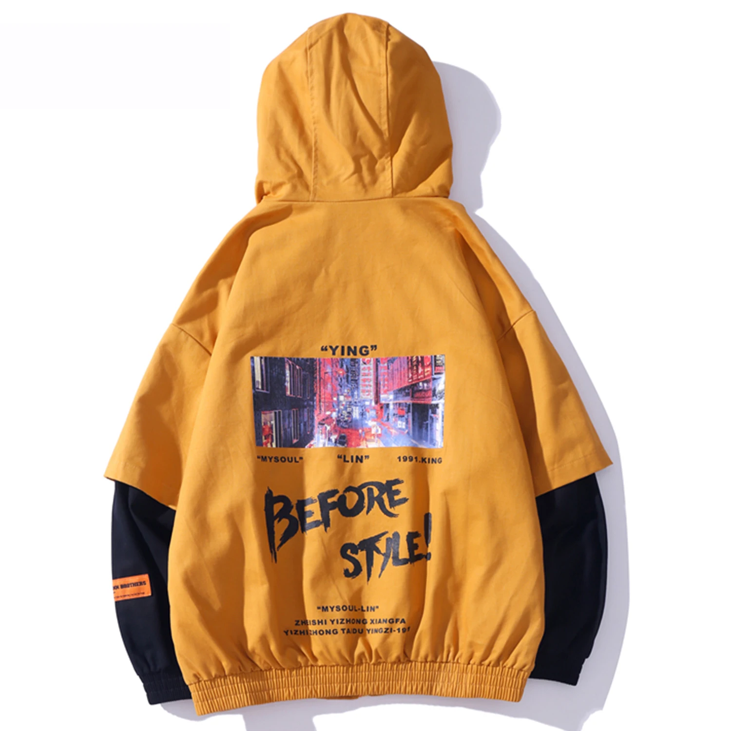 LACIBLE лоскутное забавная Футболка с принтом для мужчин Повседневная куртка